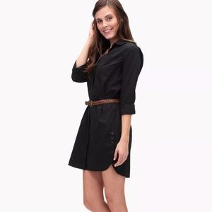 Splendid  •  Classic Black Cotton Shirt Dress